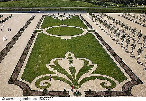 France  Loir et Cher  Loire Valley classified World Heritage by UNESCO  Loire Castles  Chambord Royal Castle  French Gardens