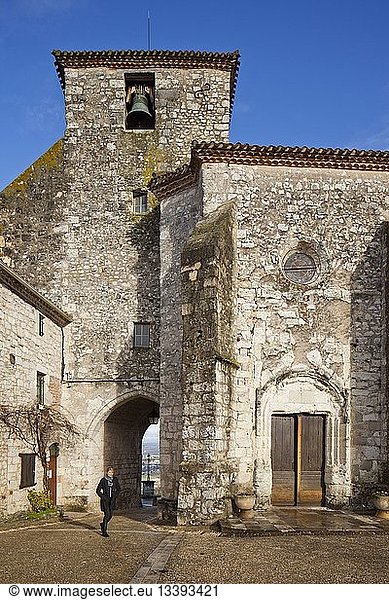 France  Lot et Garonne  Pujols le Haut  labelled Les Plus Beaux Villages de France (The Most Beautiful Villages of France)  medieval village  Saint Nicolas church