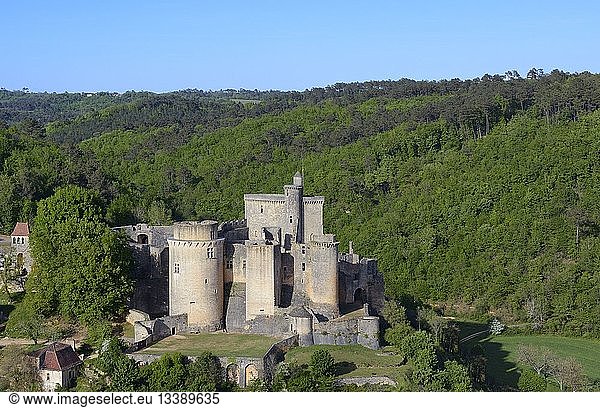 France  Lot-et-Garonne  the castle of Bonaguil (aerial view)