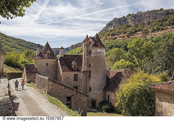 France  Lot  Haut Quercy  Autoire  labelled Les Plus Beaux Villages de France (The Most Beautiful Villages of France)  Limargue castle