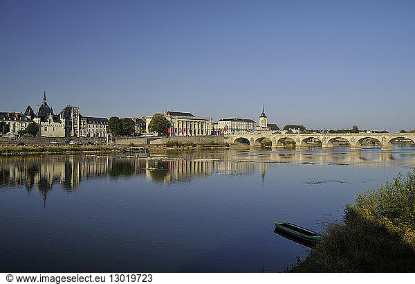 France  Maine et Loire  Loire Valley listed as World Heritage by UNESCO  Saumur along the Loire river