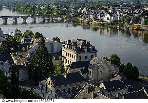 France  Maine et Loire  Loire Valley listed as World Heritage by UNESCO  Saumur along the Loire river
