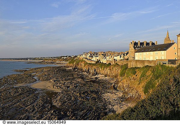France  Manche  Cotentin  Granville  the Upper Town built on a rocky headland on the far eastern point of the Mont Saint Michel Bay