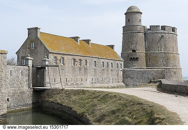 France  Manche  Cotentin  Tatihou Island  Vauban Tower dating from 1694  listed as World Heritage by UNESCO