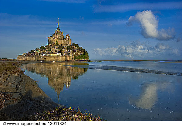 France  Manche  stop on the Way of St James  Mont St Michel  listed as world Heritage by UNESCO