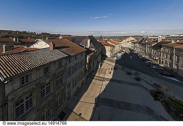 France  Meuse  Bar le Duc  Saint Peter place from a balcony of Saint Etienne church  upper town