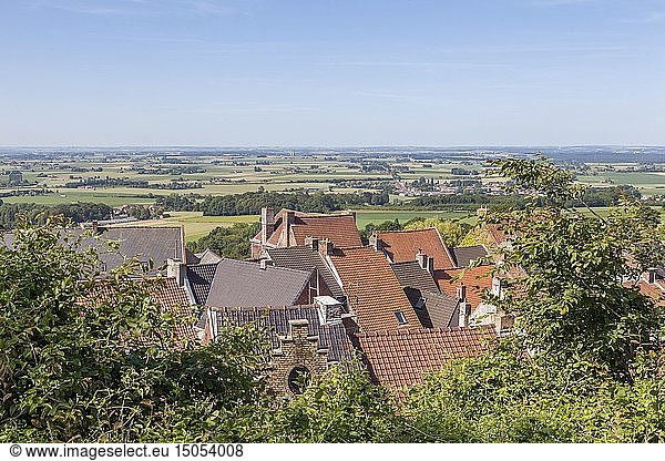 France  Nord  Flanders  Cassel  favorite village of the French 2018  panorama from the summit of Mont Cassel (176 meters)