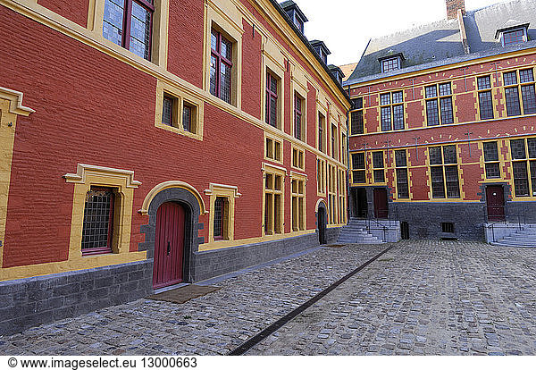 France  Nord  Lille  inner courtyard of the Hospice Comtesse in the neighborhood of Lille
