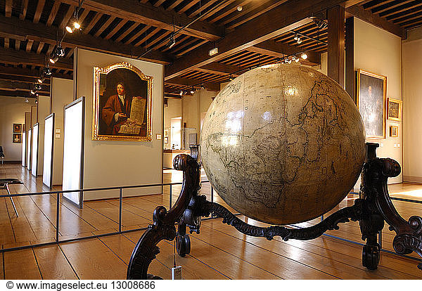 France  Nord  Lille  Old Globe in a gallery of the museum of the Hospice Comtesse