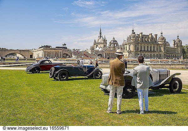 France  Oise  Chantilly  Chateau de Chantilly  5th edition of Chantilly Arts & Elegance Richard Mille  a day devoted to vintage and collections cars