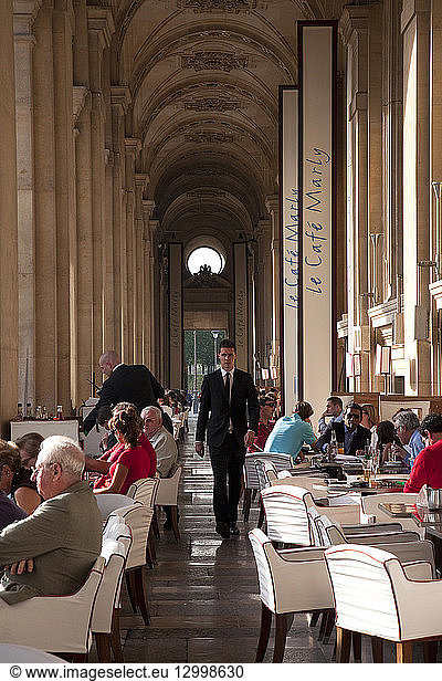 France  Paris  area listed as World Heritage by UNESCO  Louvre  Cafe Marly