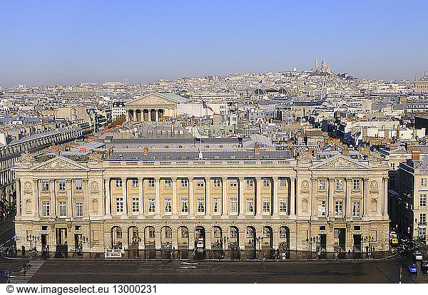 France  Paris  area listed as World Heritage by UNESCO  Place de la Concorde  Hotel de la Marine  headquarters of the French Navy major state