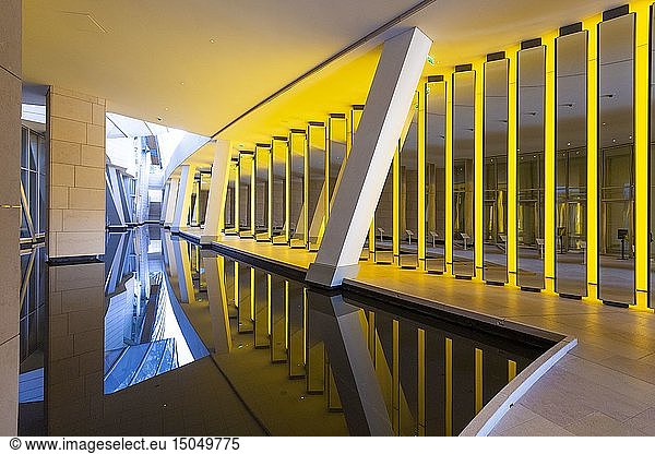 France  Paris  Bois de Boulogne  Fondation Louis Vuitton by Frank Gehry  Olafur Eliason work of art  Inside the Horizon (2014)