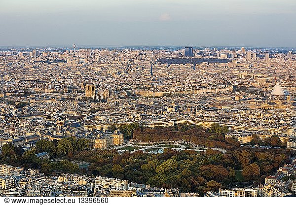 France  Paris  general view with the Jardin du Luxembourg