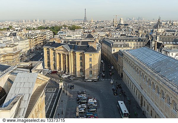 France  Paris  Place du Pantheon (aerial view)