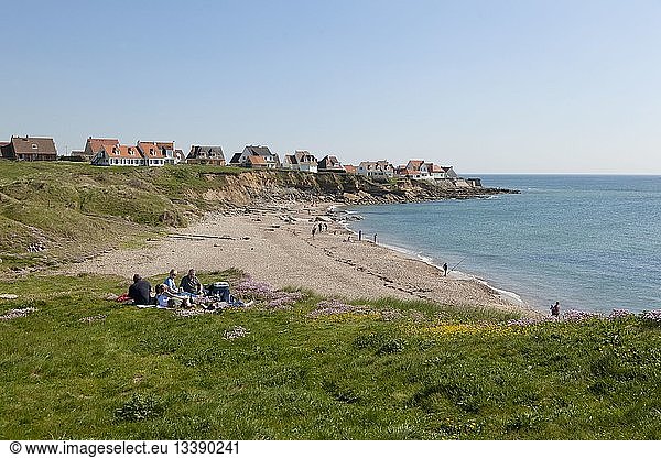 France  Pas de Calais  Audresselles  beach of pointe du nid de Corbet