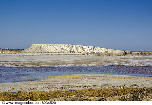 France  Provence-Alpes-Cote dAzur  Salin-de-Giraud  Vast salt flat