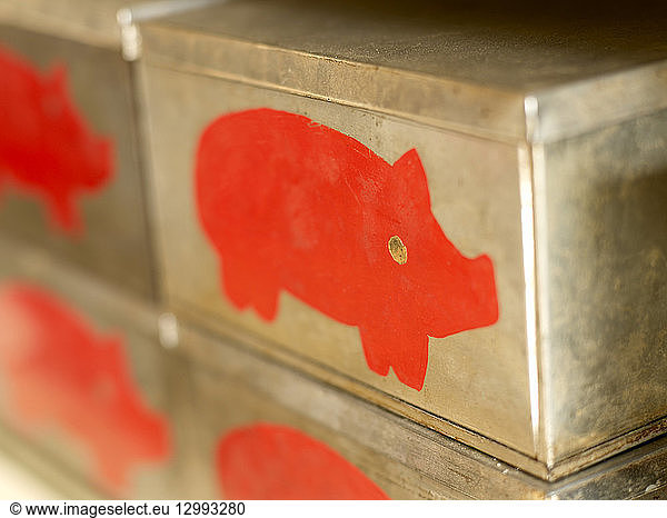 France  Pyrenees Atlantiques  Saint Pee sur Nivelle feature: Arnaud Daguin's coverage of the Basque country  Pereuil House  pig-shaped shortbread