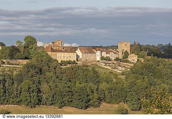 France  Saone et Loire  Semur en Brionnais  labelled Les Plus Beaux Villages de France (The Most Beautiful Villages of France)