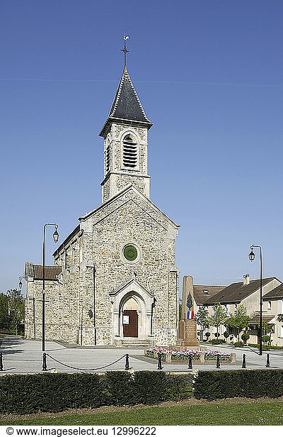 France  Seine et Marne  Lognes  church