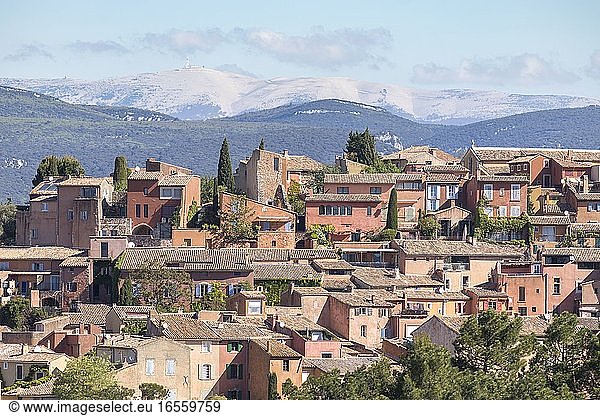 France  Vaucluse  regional natural park of Luberon  Roussillon  labeled the most beautiful villages of France