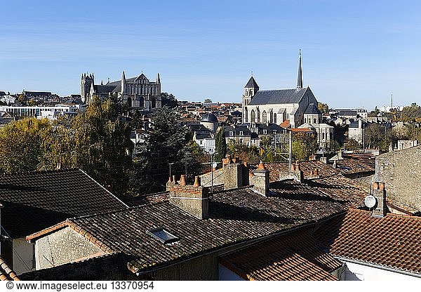 France Vienne Poitiers Sainte Radegonde church Saint Pierre cathedral