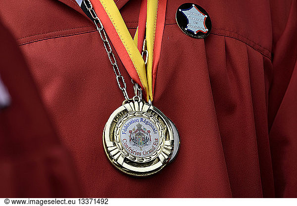 France  Vosges  Epinal  Regional Federation of Brotherhoods  Brotherhood Grand Est  costume  medal