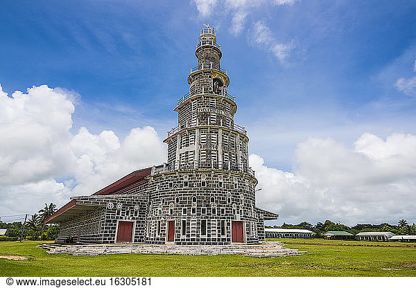 France  Wallis and Futuna  Mata Utu  Church of Sacred Heart in summer