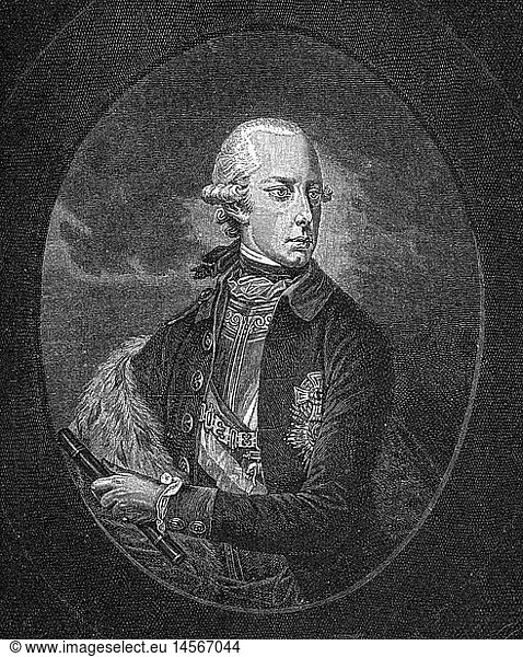 Francis II  12.2.1768 - 2.3.1835  Holy Roman Emperor 5.7.1792 - 6.8.1806  as Francis I Emperor of Austria 11.8.1804 - 2.3.1835  half length  mezzotint by Franz Wienk after painting by Johann Ziteur  circa 1795