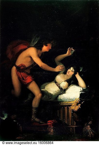 Francisco De Goya - Allegory of Love Cupid and Psyche.