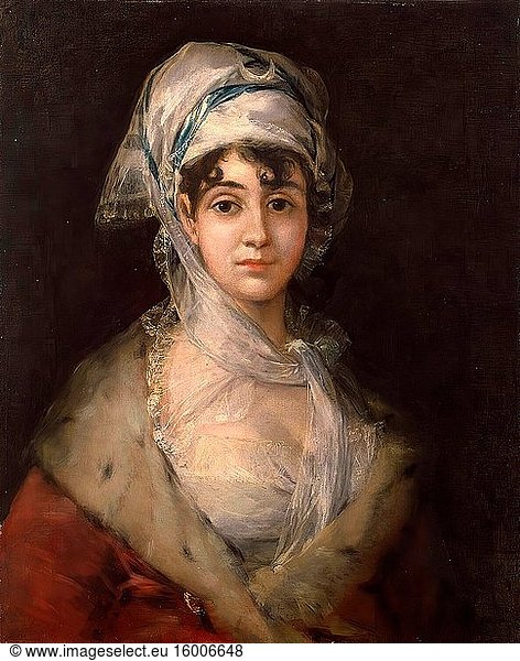 Francisco De Goya - Portrait of the Actress Antonia Zarate.