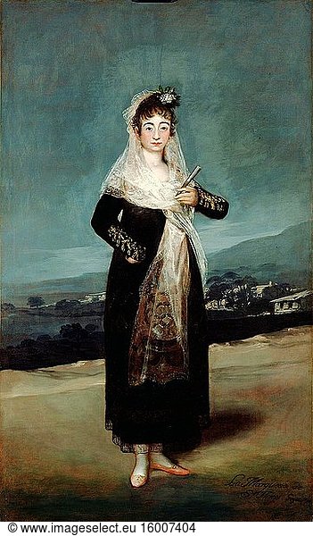 Francisco De Goya - Portrait of the Marquesa De Santiago.