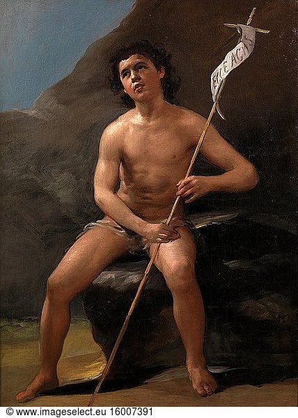 Francisco De Goya - Saint John the Baptist in the Desert.