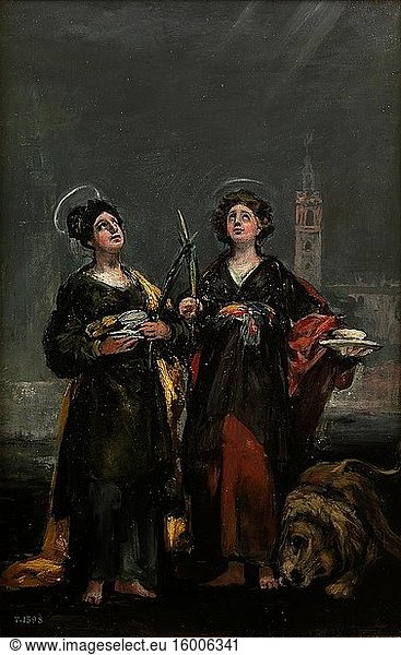 Francisco De Goya - Saint Justa and Saint Rufina.