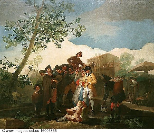 Francisco De Goya - the Blind Guitarrist.