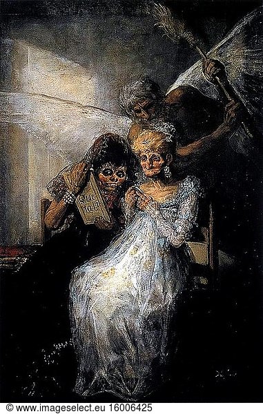 Francisco De Goya - Time and the Old Women.