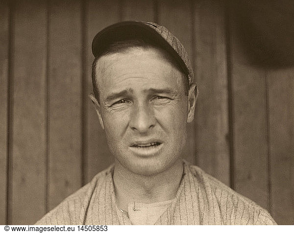 Frank Chance  Major League Baseball Player  Chicago Cubs  Head and Shoulders Portrait by Paul Thompson  1910