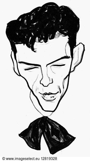 FRANK SINATRA (1915-1998). American singer and actor. Caricature by William Auerbach-Levy.