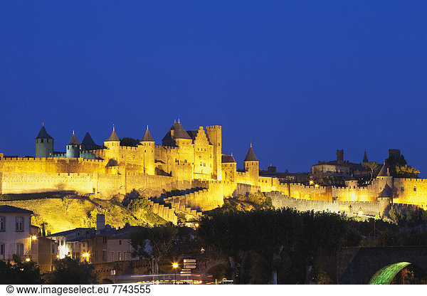 Frankreich  Blick auf Carcassonne