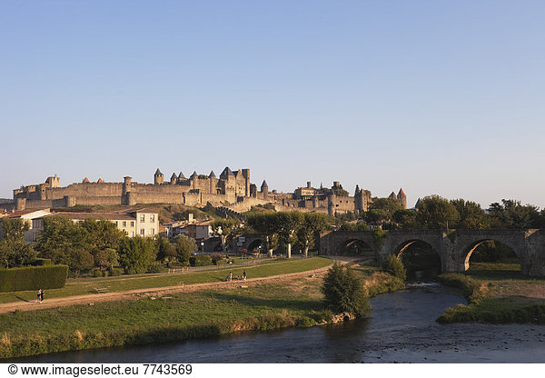 Frankreich  Blick auf Carcassonne