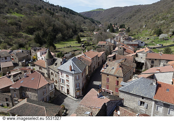 Frankreich Europa Schönheit Dorf Etikett Auvergne