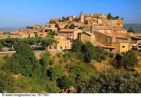 Frankreich Gebäude Hügel Dorf Provence - Alpes-Cote d Azur