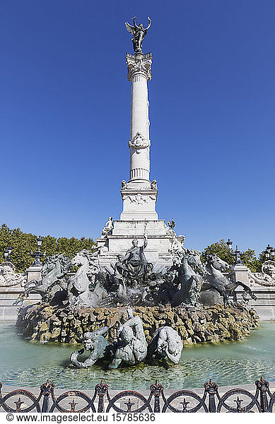 Frankreich  Gironde  Bordeaux  Monument aux Girondins-Brunnen