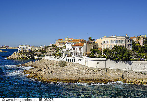 Frankreich  Marseille  Küste am Plage de Petit Nice