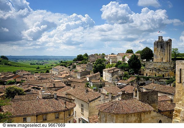 Frankreich Tagesausflug Dorf Ansicht schreiben UNESCO-Welterbe Gironde