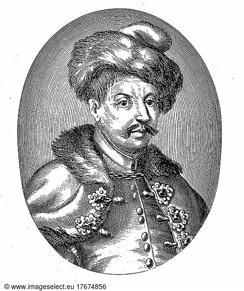 Franz III. Nadasdy  Nádasdy III. Feren  14. Januar 1622  30. April 1671  war oberster Kronrichter Ungarns und General  Historisch  digital restaurierte Reproduktion einer Vorlage aus dem 19. Jahrhundert  genaues Datum unbekannt