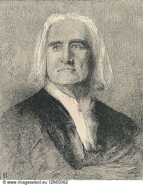 Franz Liszt  um 1880  (1886). Künstler: Franz von Lenbach.