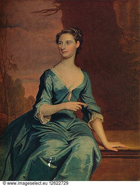 Frau Melancthon Strong (geborene Sanders von Sanderstead)  18. Jahrhundert. Künstler: Joseph Highmore.