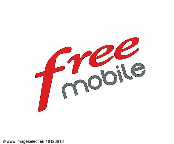 Free Mobile  gedrehtes Logo  Weißer Hintergrund