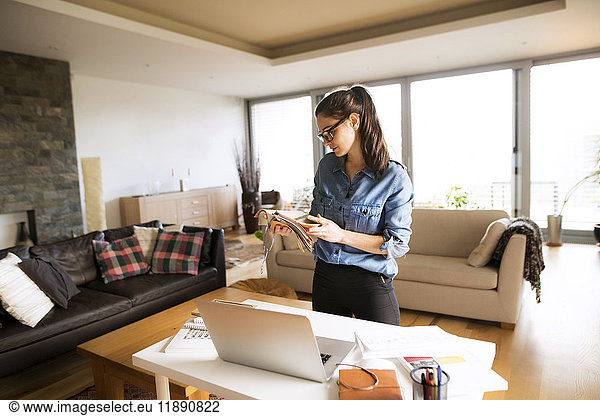 Freelancer working at home